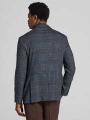 Modern Fit Windowpane Plaid Sport Coat