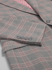 Modern Fit Plaid Suit