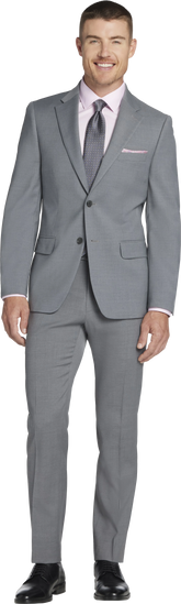 Modern Fit Premium Wool Blend Twill Suit Jacket