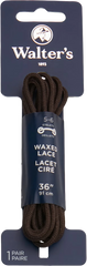 36-Inch Waxed Dress Laces, Brown
