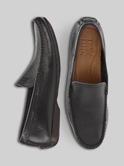 Lewis Leather Moc Toe Venetian Loafers