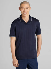 Modern Fit 100% Cotton Johnny Collar Polo