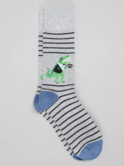 Tea Rex Socks, 1-Pair