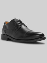 Duke Leather Lace-up Cap Toe Oxfords