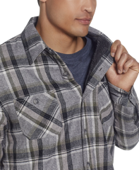Sherpa Lined Flannel Shirt Jacket