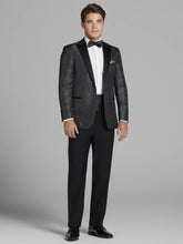 Charcoal Gray Jacquard Dinner Jacket Tux