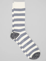 Striped Ribbed Butter Lux Dress Socks