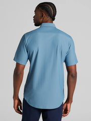 CHILLFLEX Modern Fit Short Sleeve 4-Way Stretch Button Up Shirt