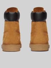 Classic Plain Toe Lace Up Waterproof Boots