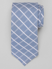Crossroads Grid Silk‑Blend Tie