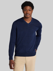 Merino Wool Blend V-Neck Sweater