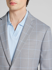 Modern Fit Windowpane Plaid Sport Coat