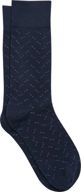 Dashed Herringbone Socks, 1-pair