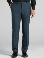 Slim Fit Plaid Suit Pants