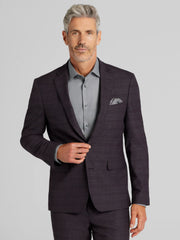Slim Fit Plaid Suit Jacket