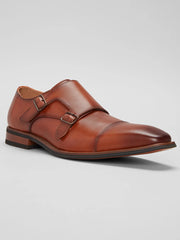 Clark Cap Toe Monk Strap Shoes