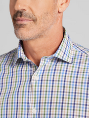 Modern Fit Roadmap Check Button Up Shirt