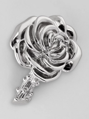 Gunmetal Rose Lapel Pin