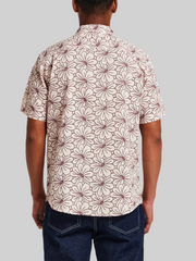 Regular Fit Modern Floral Short Sleeve Button Up Shirt