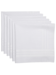 Classic Cotton Handkerchiefs, 6-Pack