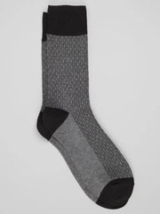 Basketweave Dress Socks, 1-Pair