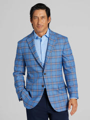 Modern Fit Windowpane Plaid Sport Coat