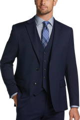 Modern Fit Sharkskin Premium Wool Blend Suit