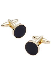 Circle Onyx Cufflinks