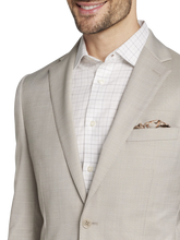 Slim Fit Wool Blend Sharkskin Suit Jacket