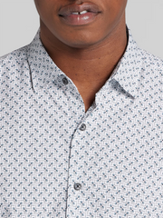 Modern Fit Geometric Print Woven Shirt