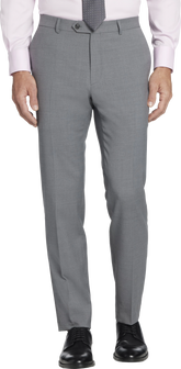 Modern Fit Premium Wool Blend Twill Suit Pants