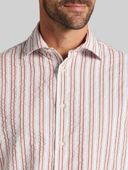 Classic Fit Cotton Blend Short Sleeve Button Up Shirt