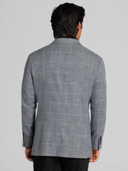 Slim Fit Windowpane Plaid Pick Stitch Sport Coat