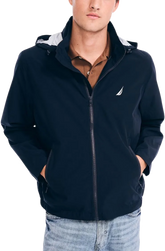 Classic Fit Breathable Hooded Bomber Jacket