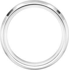 7mm Round Edge Beveled Stainless Steel Band
