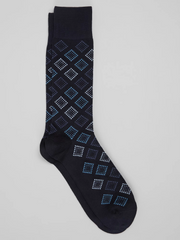 Diamond Geo Dress Socks, 1-Pair