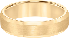 6mm Beveled Edge Satin Finish Tungsten Carbide Band
