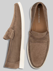 Clive Moc Toe Suede Penny Loafers