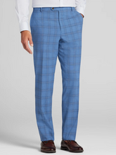 Classic Fit Plaid Suit Pants