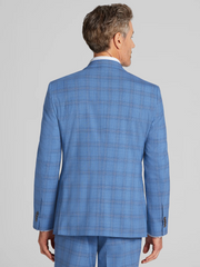 Classic Fit Plaid Suit Jacket