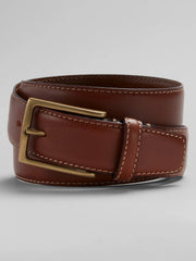 Feather Edge Antique Brass Buckle Belt