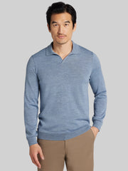 Merino Wool Johnny Collar Sweater