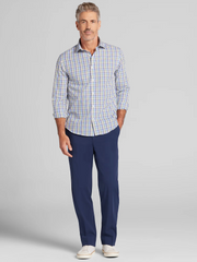 Modern Fit Roadmap Check Button Up Shirt