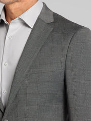 Slim Fit Windowpane Plaid Suit