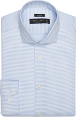 Modern Fit Check Spread Collar Dress Shirt