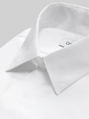 Slim Fit Covered Placket Formal Dress Shirt