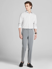 Skinny Fit Criss Cross Pattern Dress Shirt