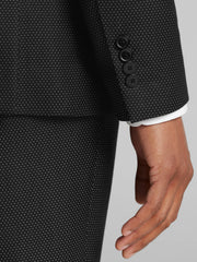 Skinny Fit Polka Dot Suit Jacket