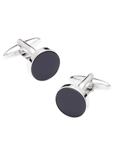 Circle Onyx Cufflinks