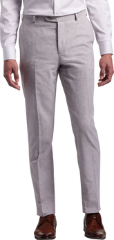 Slim Fit Linen Blend Suit Pants